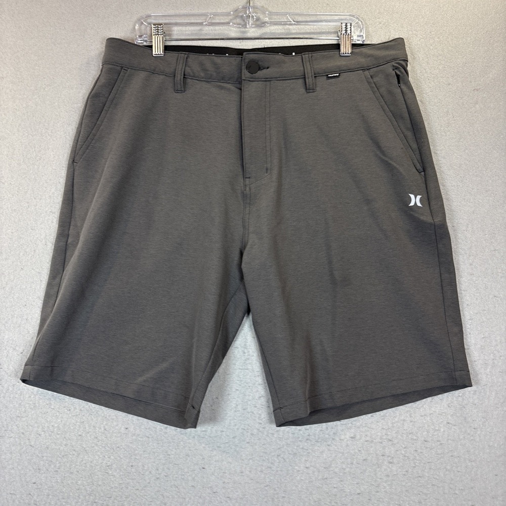 Hurley Men's Grey Hybrid Walk Shorts Performance Golf Size 34
